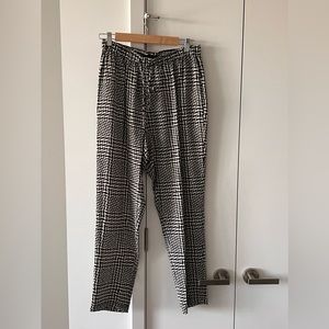Rag & Bone 100% SILK Drawstring Relaxed Fit Tapered Pants  Trousers